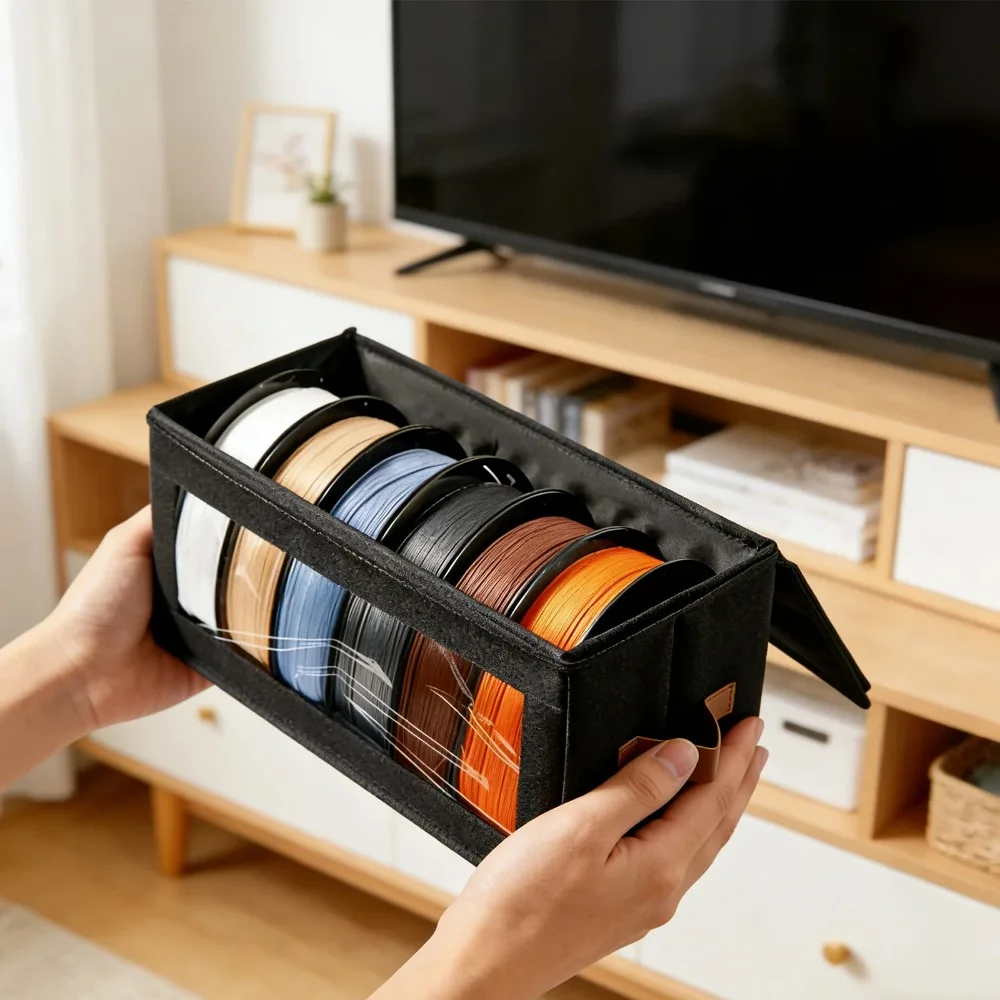 

3D Printer Filament Storage Containers and Organizer Box 4 Spools 1KG for 3D Printing Enthusiasts
