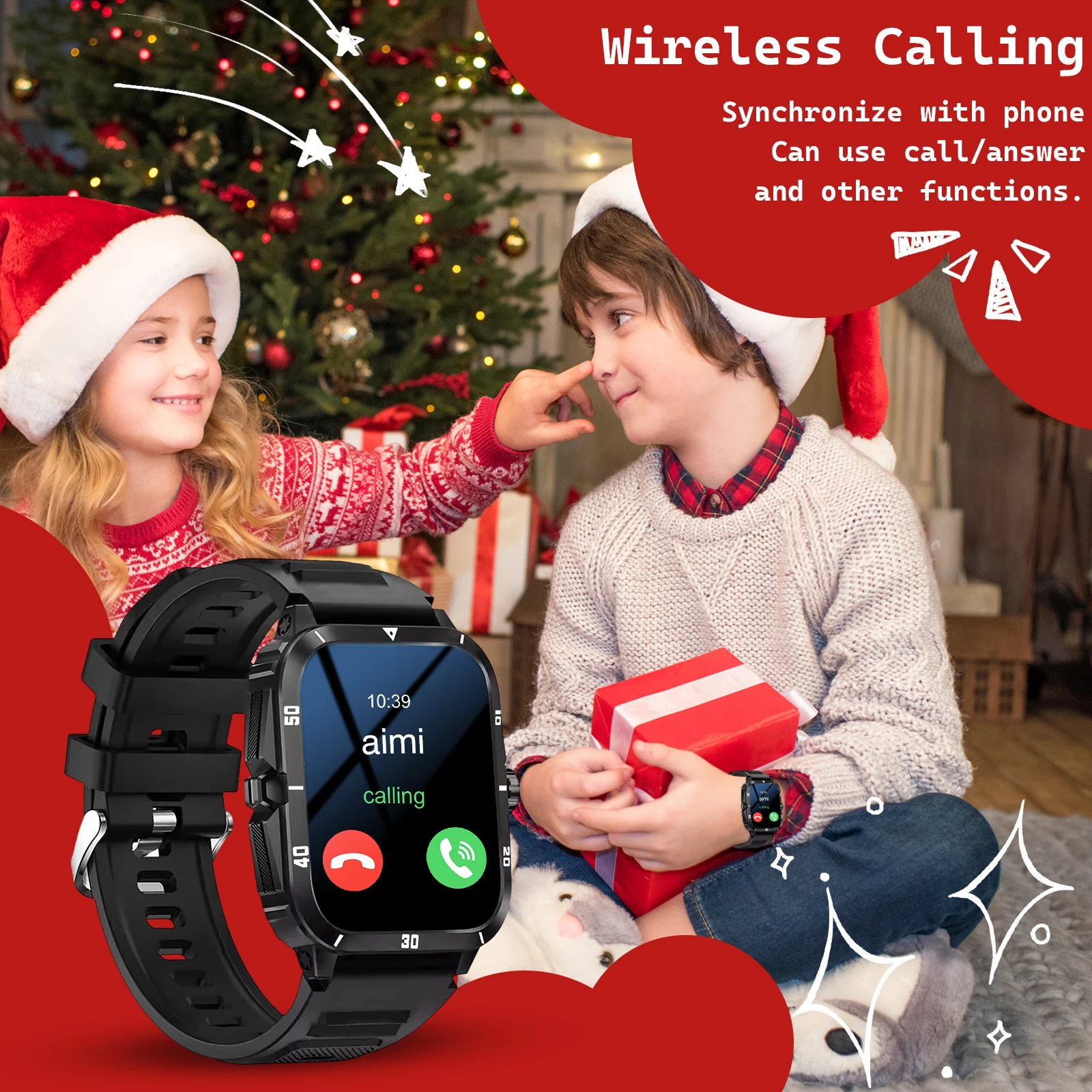 Smartwatch per uomo e donna, touch screen HD, fitness tracker con risposta/quadrante delle chiamate wireless