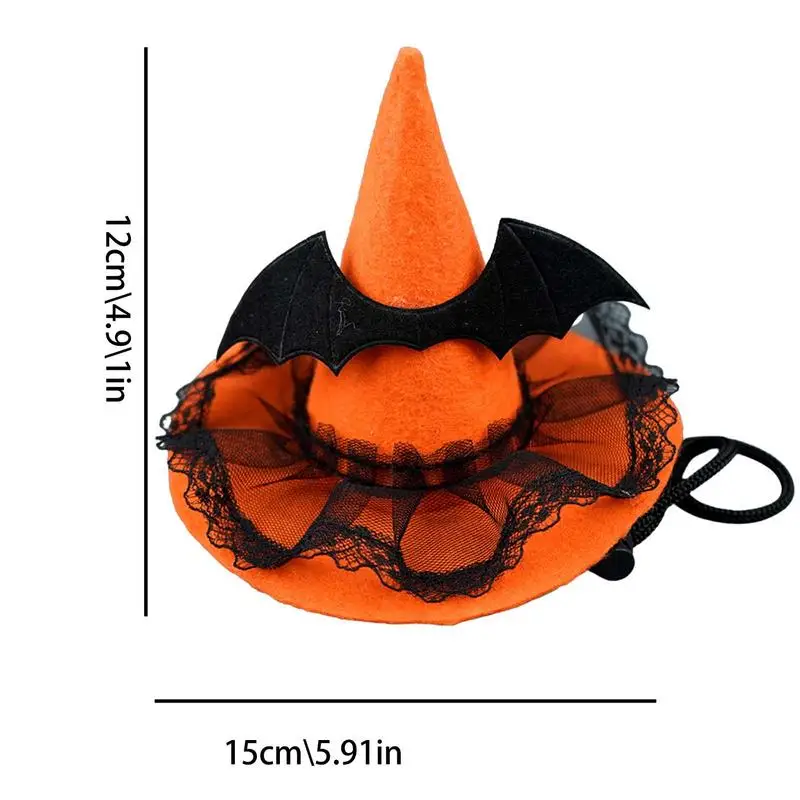 Halloween Dog Witch Hat Funny Witch Costume Party Headdress Pet Holiday Cosplay Headwear Halloween Costume Party Costume