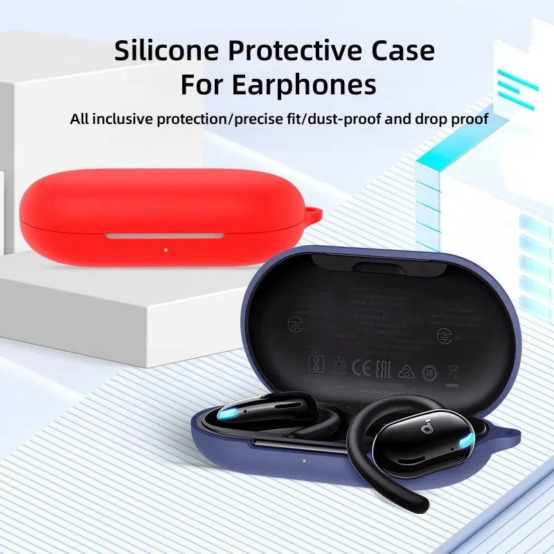 Adequado para soundcore v20i fone de ouvido caso capa de silicone anti gota e à prova de poeira caso anti impressão digital prevenção de queda lavável