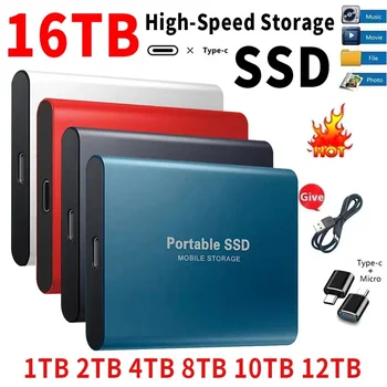 ポータブル SSD 1TB/2TB 外部ソリッドステートドライブ USB 3.0/Type-C ハードディスク高速ストレージデバイスラップトップ/デスクトップ/Mac/電話用