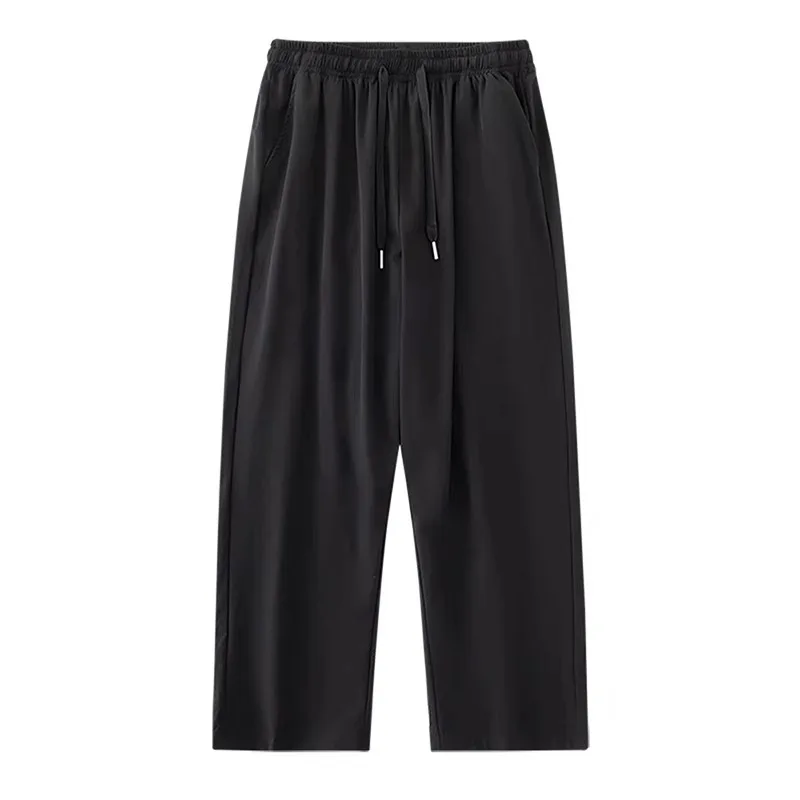 Loose Straight Leg Ice Silk Thin Casual Pants for Men Summer Large Size wing Boys Long Trousers Youth Faion Sle