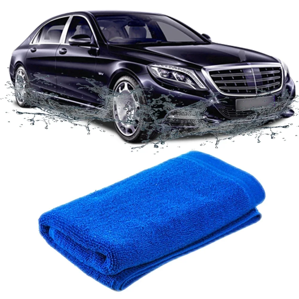 1pcs Paint Cleaner Absorbent Towel Thicken Microfiber Suede Cloth Auto Car Motorcycle Cleaning Care Wash Beauty Supplies Sticker