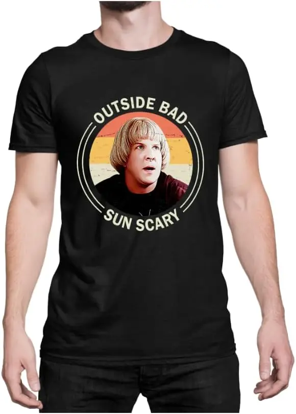 

Benchwarmers Outside Bad Sun Scary Retro Meme Unisex Shirt Black