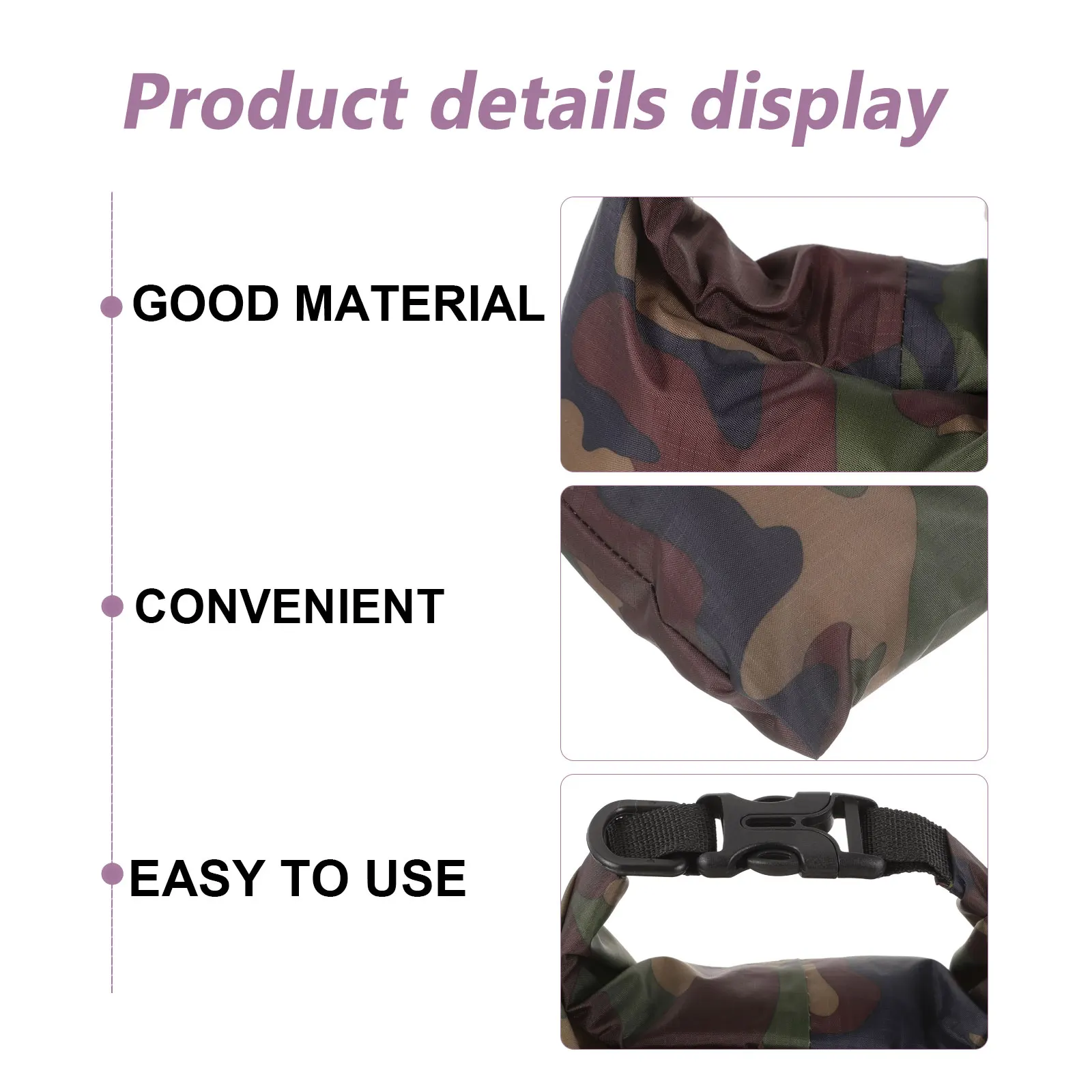 

5 Pcs Storage Bag Waterproof Travel Wet for Paddleboard 190t Polyester Pouch Beach Kayaking
