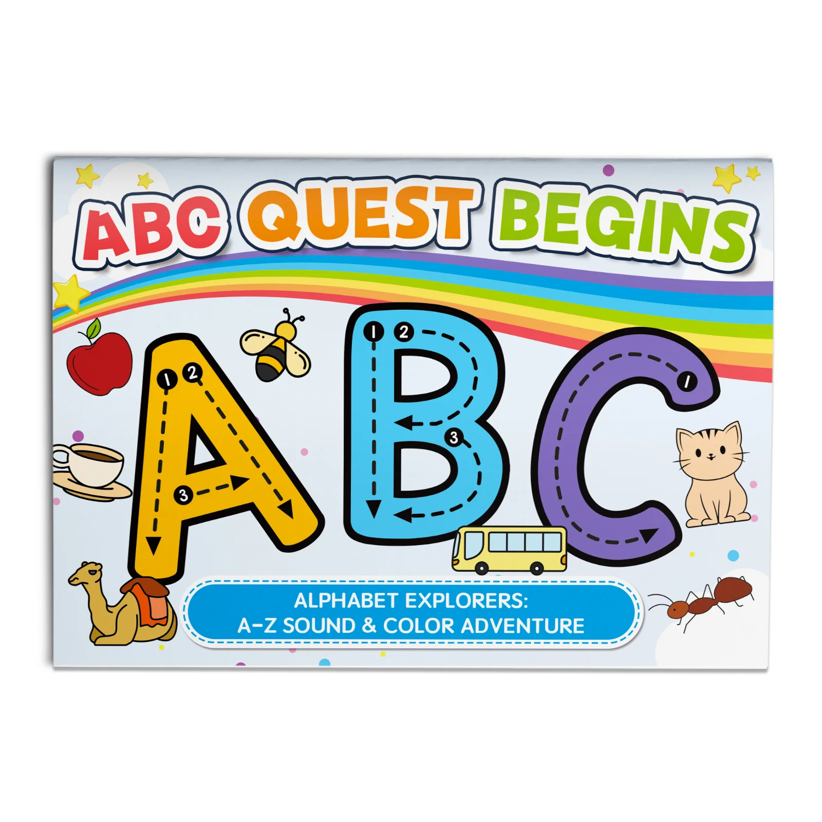 Letter Sounds Coloring Workbook for Kids, Learn Alphabet Phonics by Coloring Pictures that Begin with Each Letter