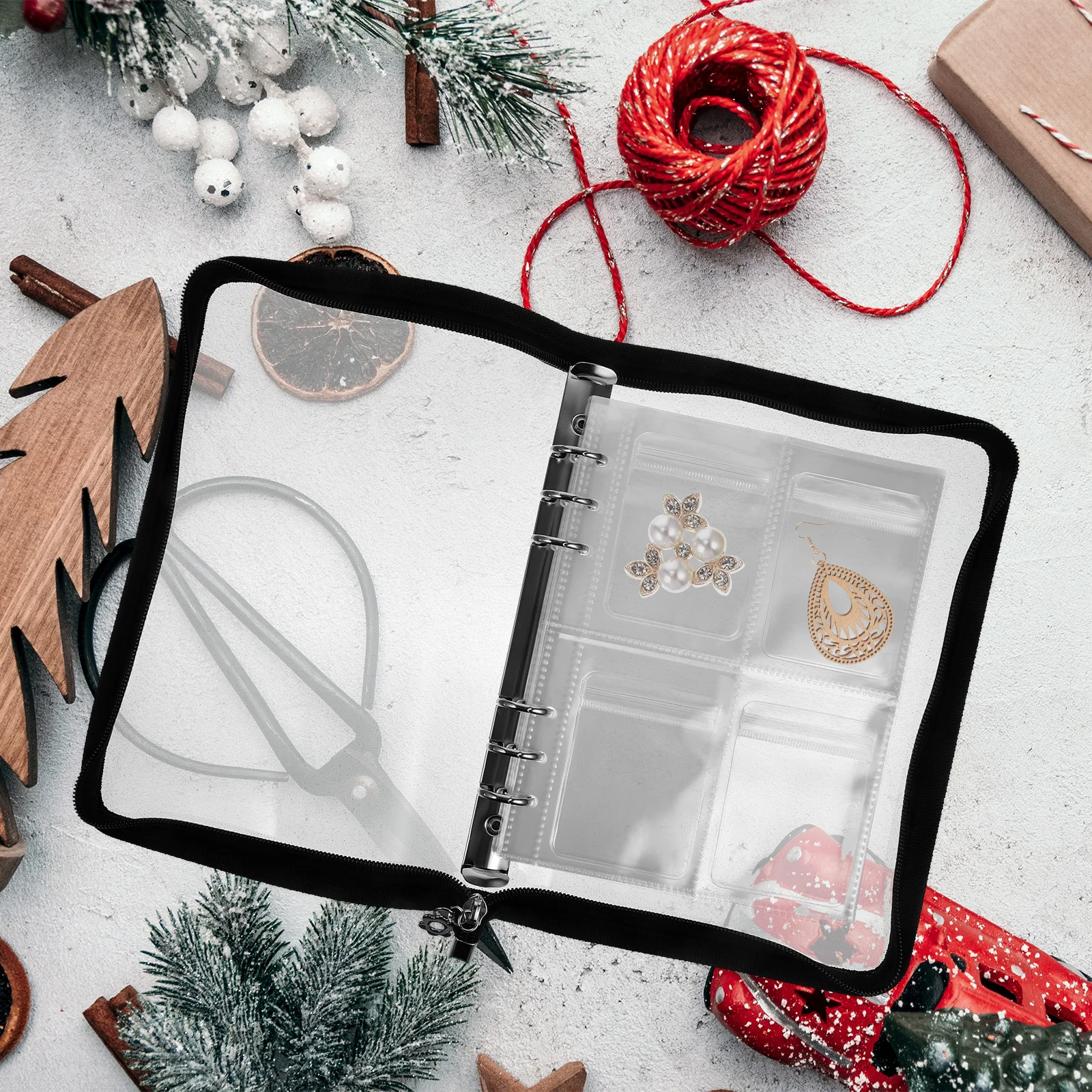 

Прозрачная книга для хранения ювелирных изделий, 20 листов, герметичный пылезащитный альбом, прозрачный органайзер, полипропиленовые сумки для сережек, антиокислительное дорожное ожерелье