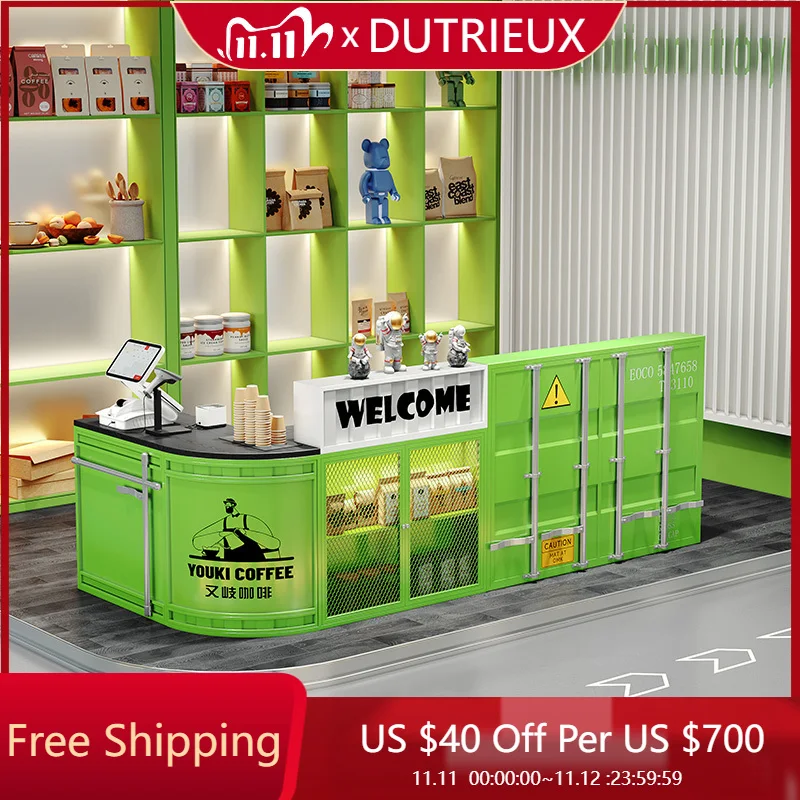 

High Quality Industrial Reception Desks Design Reception Modern Checkout Reception Desks Coffee Welcome Bureau Office Furniture