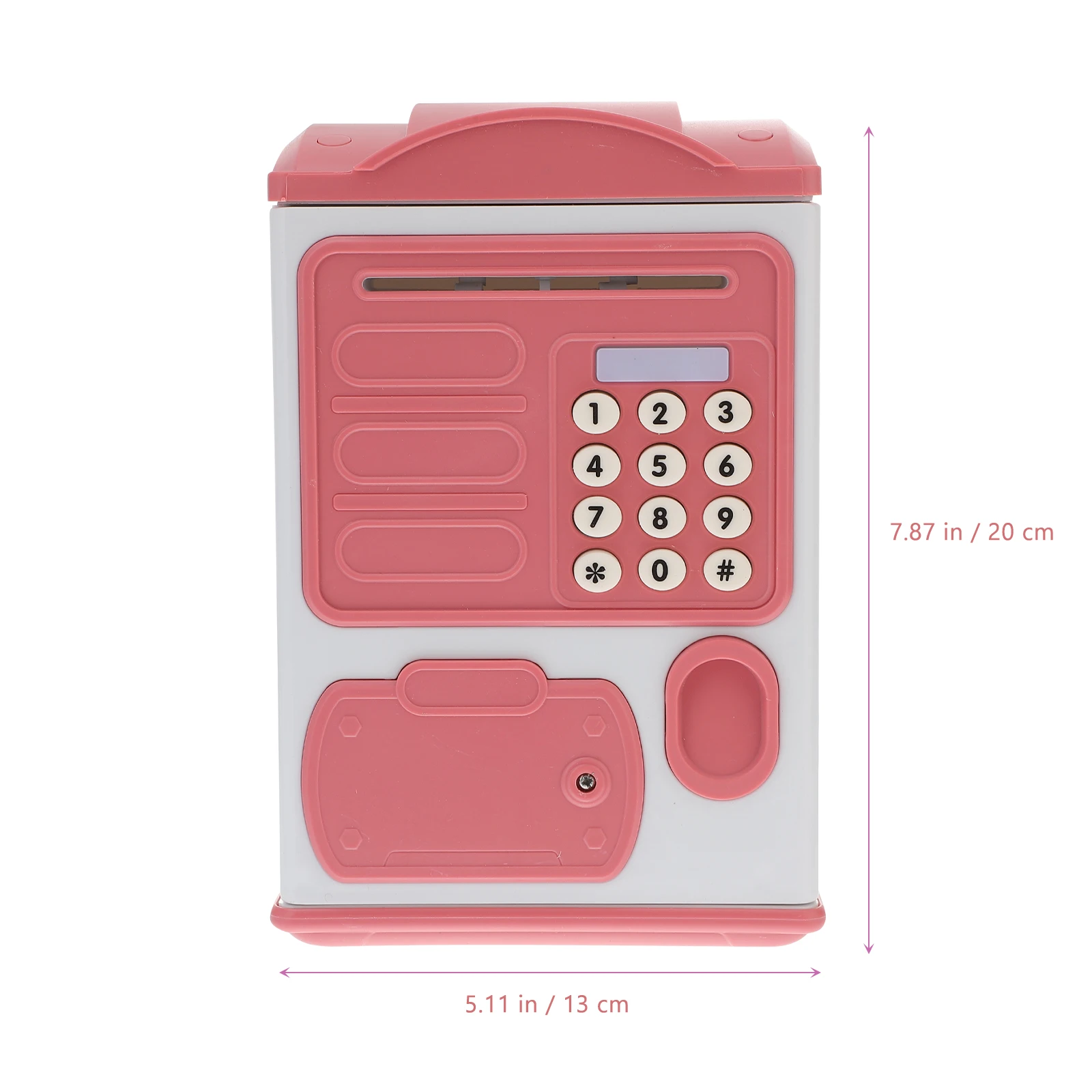 

Electronic Piggy Bank Safe Kids Digital Coin Storage Cartoon Appearance Plastic Material Password Protection Automatic Deposit