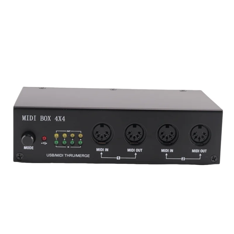 A48F-MIDI صندوق الآلات الموسيقية واجهة USB MIDI تضمين من خلال صندوق 64 قنوات MIDI