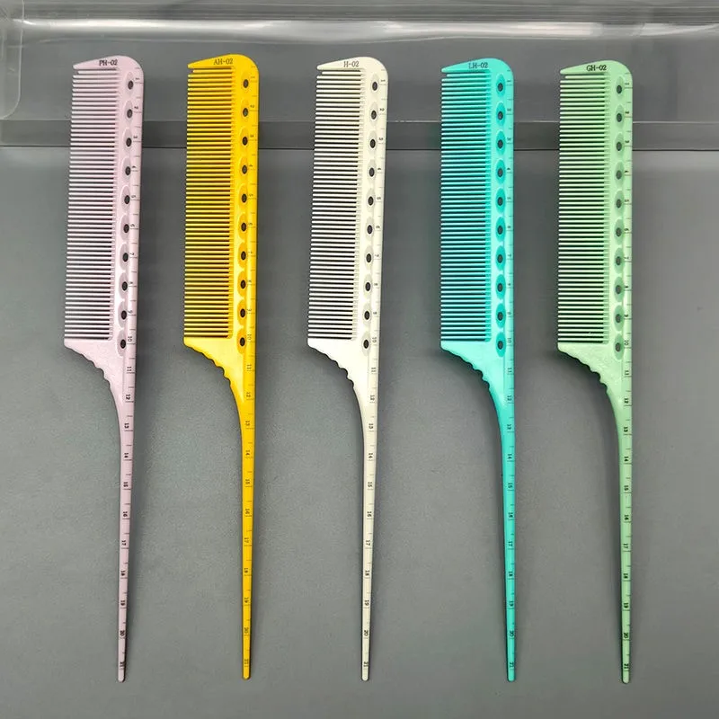 

Sharp Tail Comb With Scale Barber Shop Hair Cutting Combs Hairdresser Professional Haircut Hairbrush Hair Salon Styling Tools