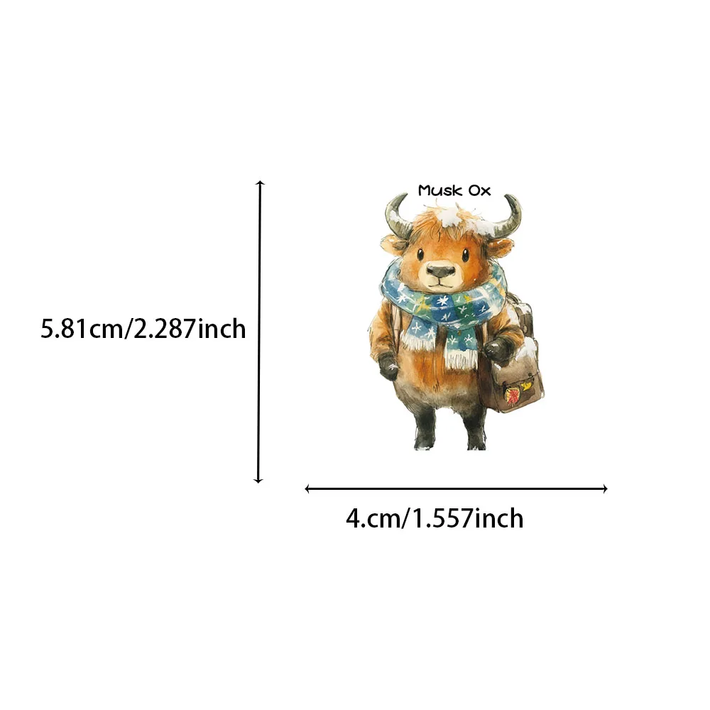 50 個夢のような動物漫画ステッカーパーソナライズされたクリエイティブコンピュータステッカーモバイルステッカー荷物ステッカー DIY 防水ステッカー