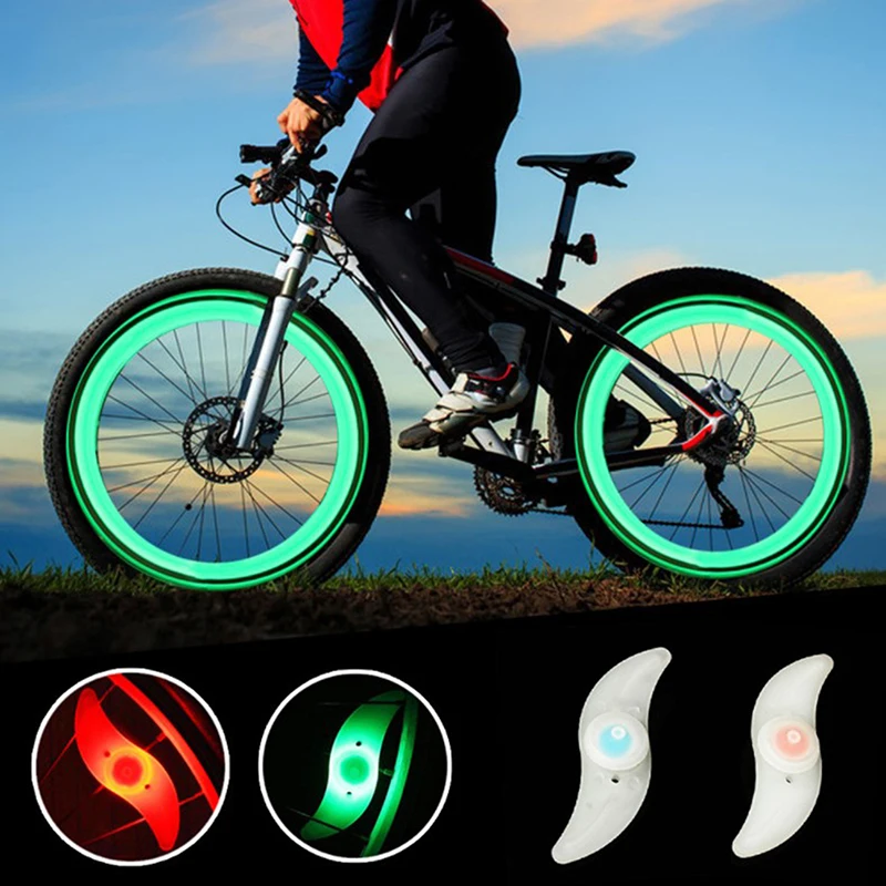 3 Lighting Mode LED Neon Bicycle Wheel Spoke Light Waterproof Color Bike Safety Warning Light Cycling Light Bicycle Accessories