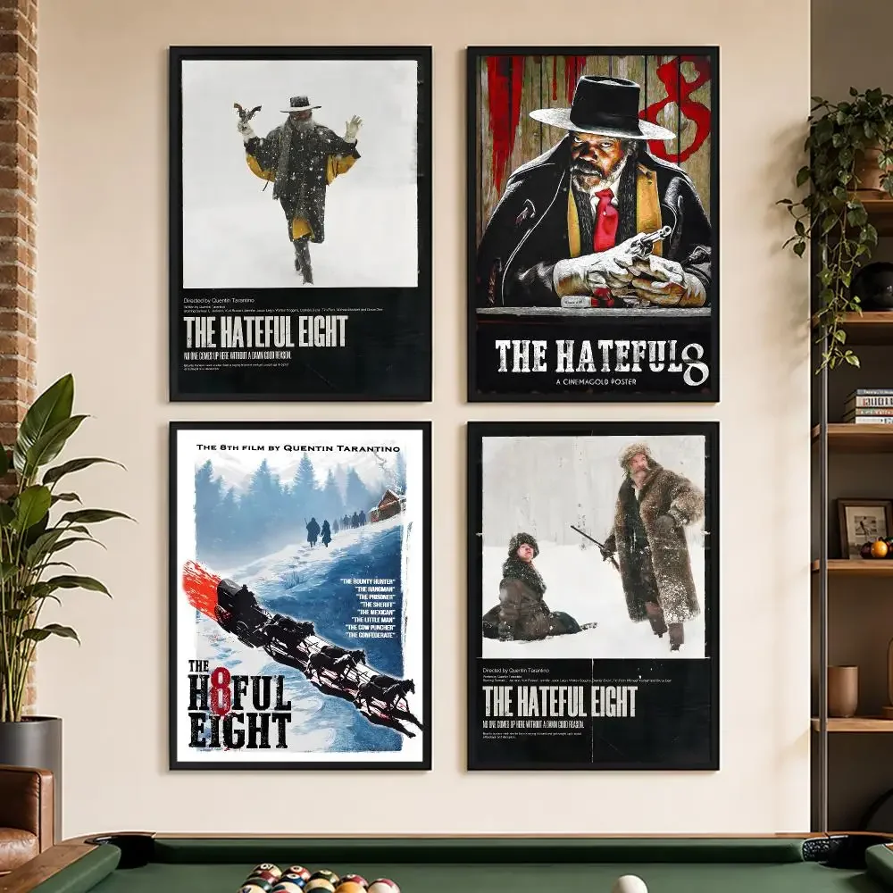 The Hateful Eight Classic Tv Series Poster Waterproof Peel And Stick Frameless HD  Matte PP Bedroom Living Room Wall Decor