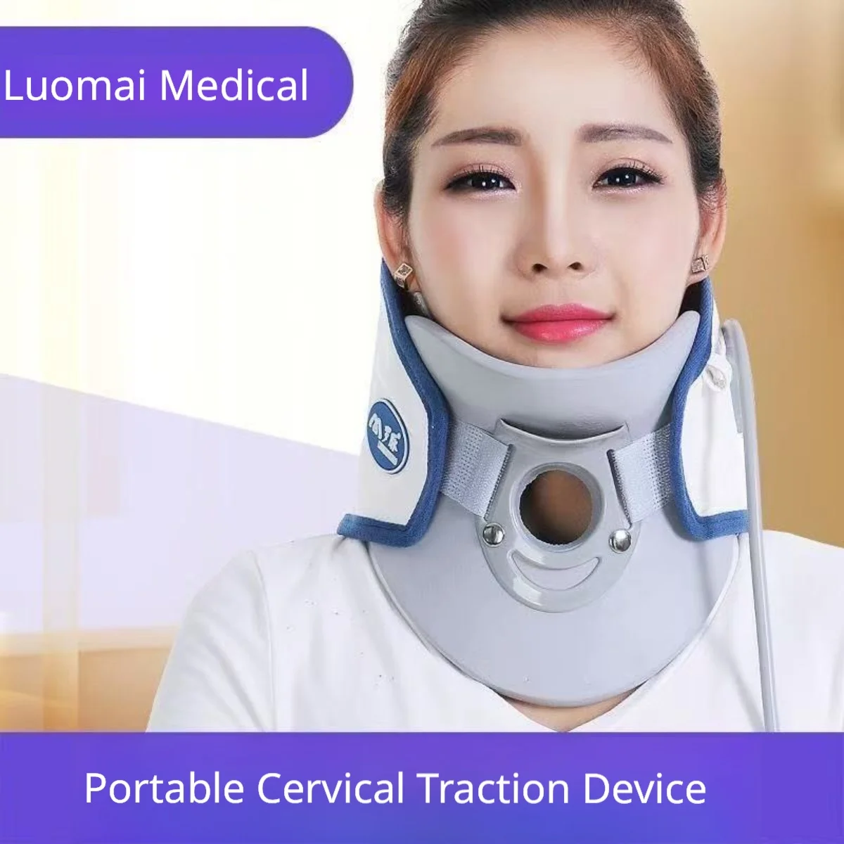 Adjustable Medical Grade Cervical Neck Traction Device, Bionic Curve Neck Brace for Neck Pain Relief & Spine Correction