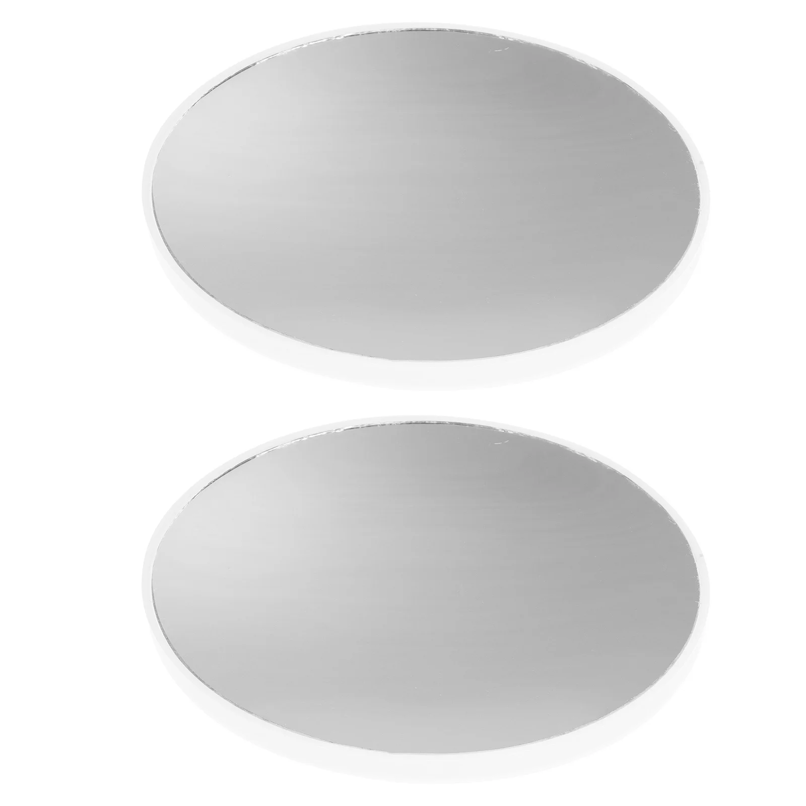 2Pcs 15x Magnifying Makeup Mirror Suction Cup Non-Skid Bathroom Mirror Practical Gift for Women White