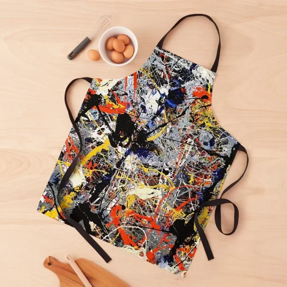 

Jackson Pollack Blue Poles Apron Goods For Home And Kitchen Novelties Kitchen And Home kitchen girl christmas Apron