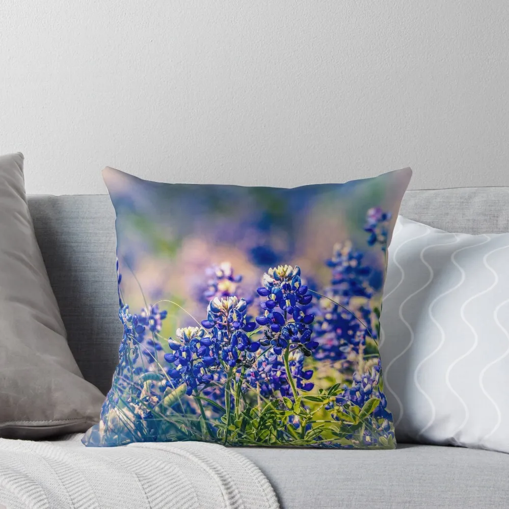 Texas Bluebonnets Throw Pillow christmas supplies Decorative Sofa Cushions pillow