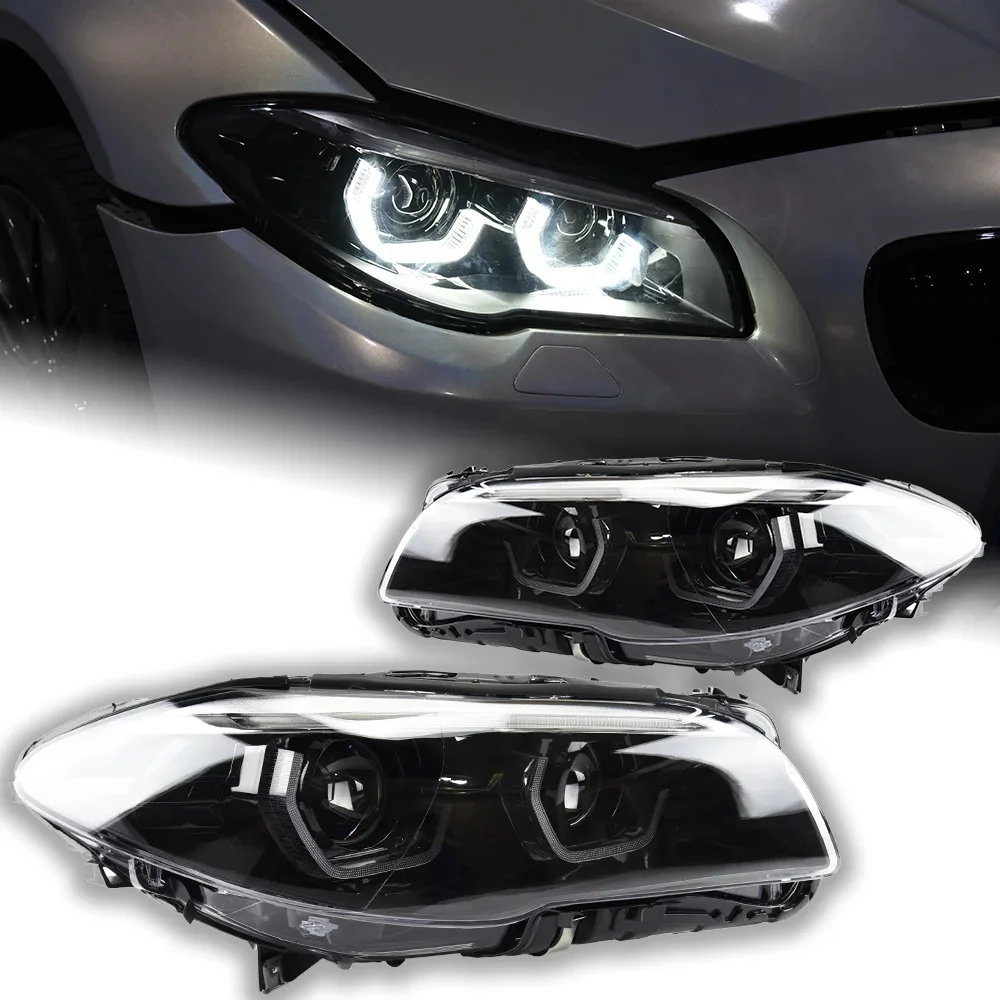 Car Styling Head Lamp For BMW F10 Headlights 2010-2016 520i 525i 530i F18 LED Headlight DRL Projector Lens Auto Accessories