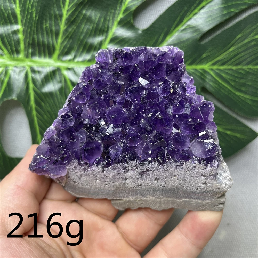 

Brazilian Natural Amethyst Mineral Rainbow Crystal Original Specimen Fairy Decor Energy Sorcery Altar Praying Gemston Healing