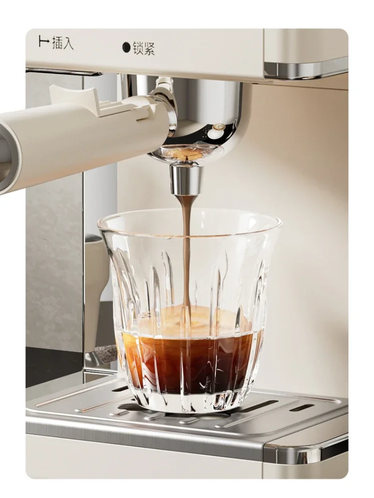 Halfautomatisch koffiezetapparaat Klein huishoudelijk Italiaans latte melkschuim elektrisch bonenmolen Kantoorslaapzaal Koffiezetapparaat