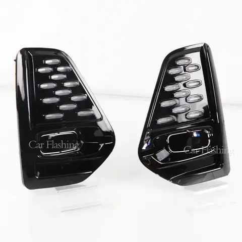 Car DRL For Nissan Kicks 2021 2022 Dynamic Turn Yellow Signal Function Lamp LED Daytime Running Light Fog lamp