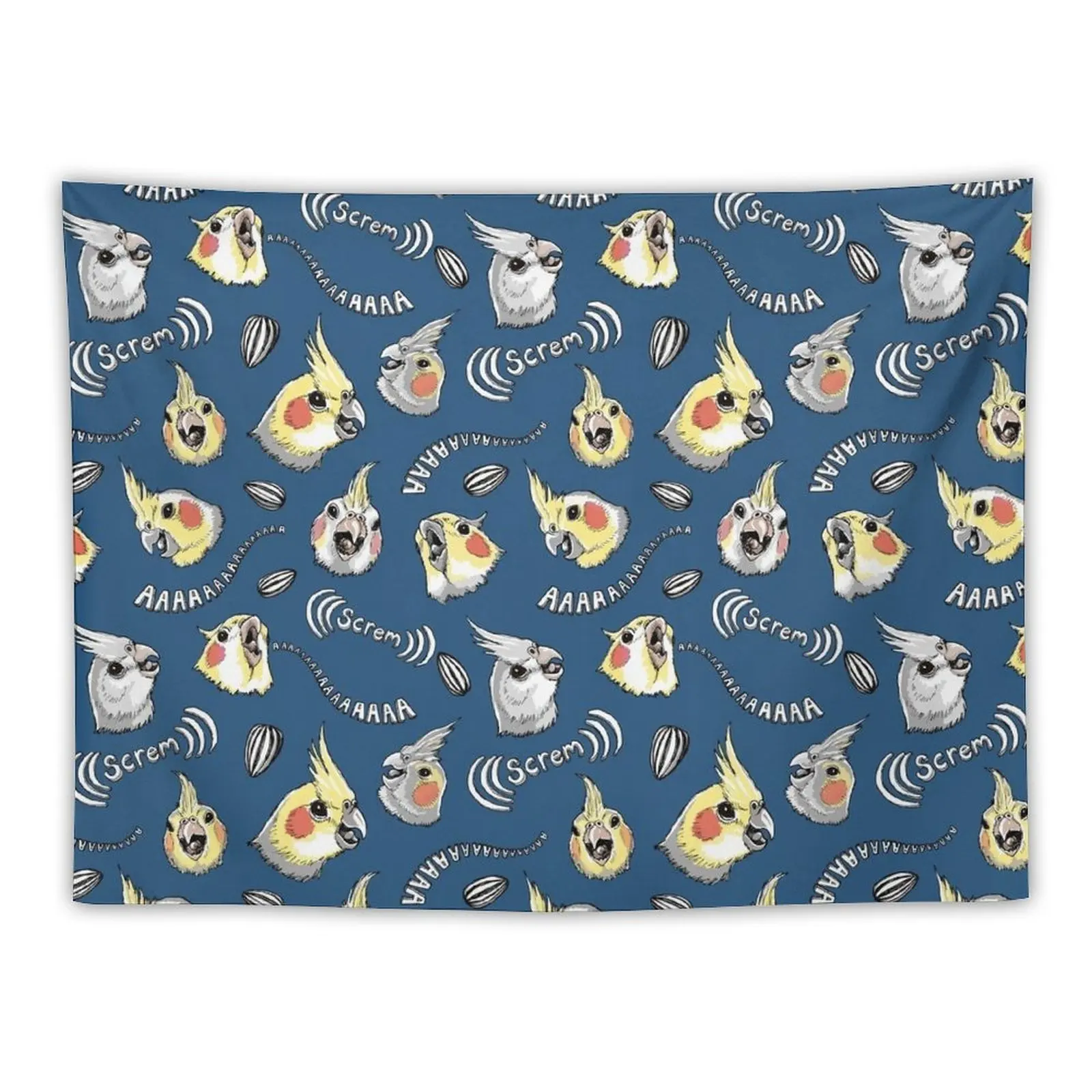 Cockatiel Screm Tapestry Tapestrys Christmas Decoration