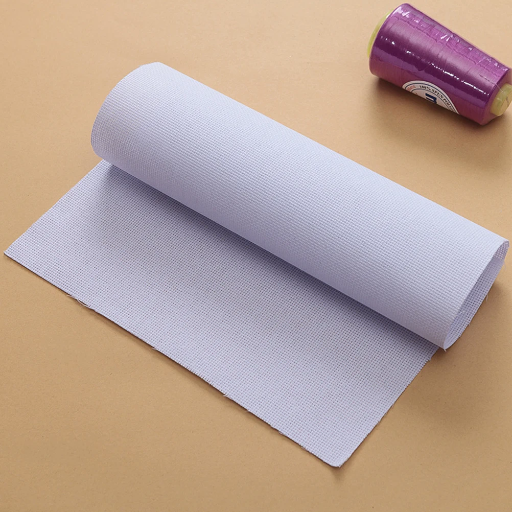 

6pcs 14Ct White Cloth Embroidery Fabric Cross Stitch Diy Craft Supply For Home Decor Sewing Project Handmade Gift