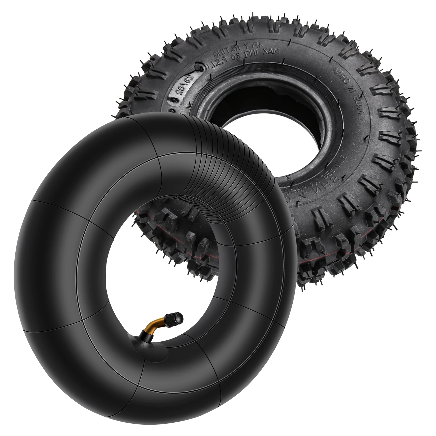 T61C_الأنبوب الداخلي 4.10/3.50-4، الأنبوب الخارجي 4.10-4 لحديقة Rototiller منفاخ الثلج جزازات اليد شاحنة عربة الذهاب عربة طفل