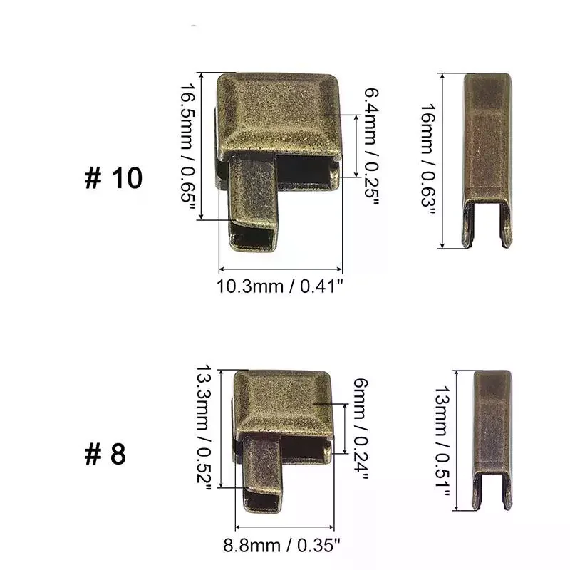 Zipper Repair Kit Fixing Box and Insertion Pin 3#5#8#10 for Bag Coat Clothing Opening Zipper Replacement