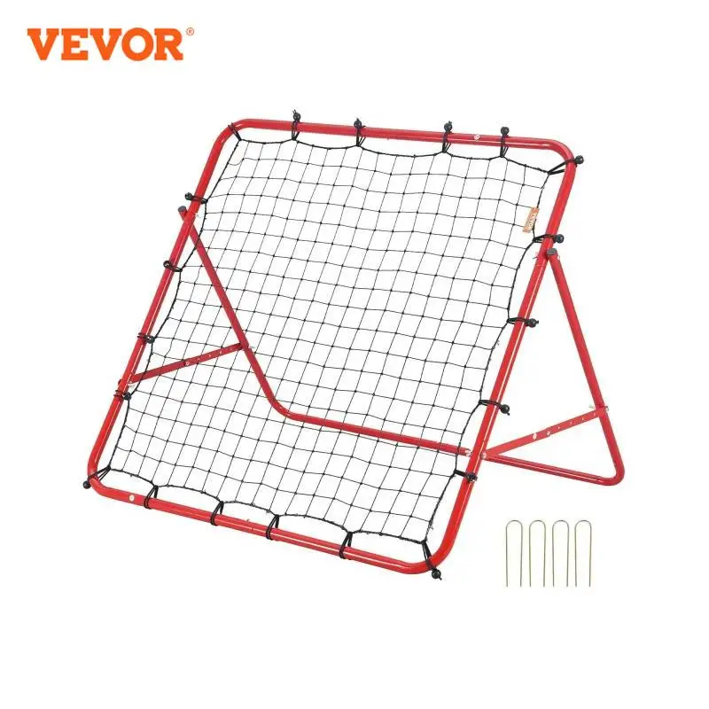 VEVOR 39X39FT Soccer Rebounder Rebound Net Portable Football Training Gifts Adjustable Angles Goal Net Aids & Equipment