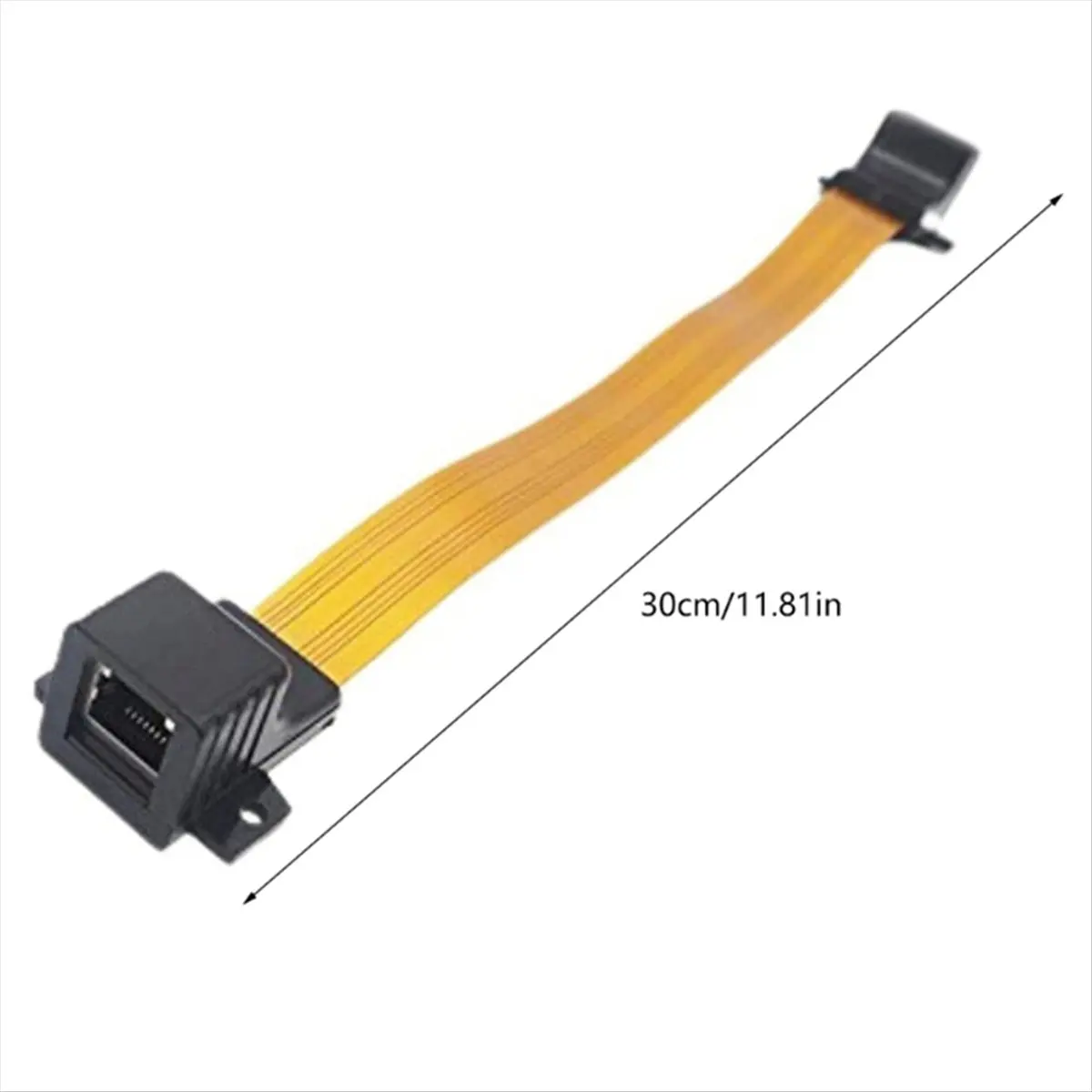 # Accesorios Electrónicos 74B, Conector Hembra RJ45 Cat5 Plano para Cable de Red e Internet (Plástico)