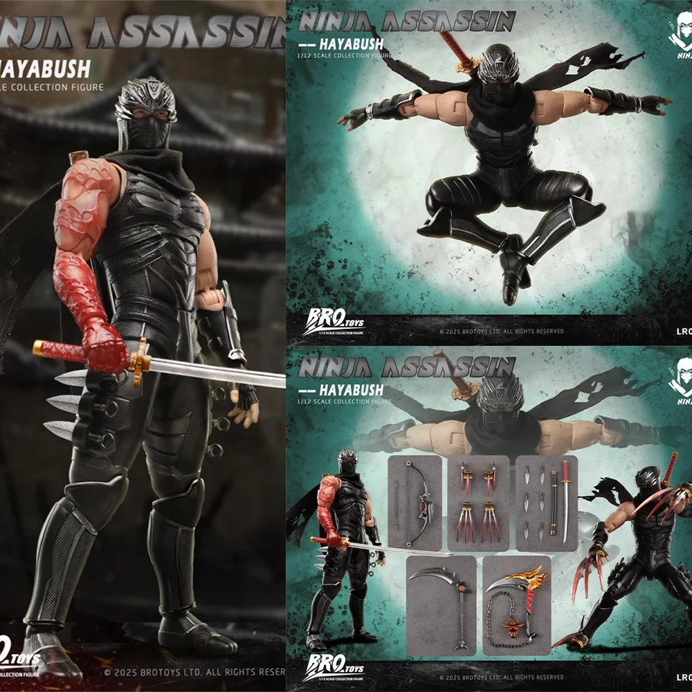 

Original Official Bro Toys 1/12 Ninja Gaiden Hayabusa Ninja Ryu Hayabusa - Fashion Poseable Action Figure Model Toy.