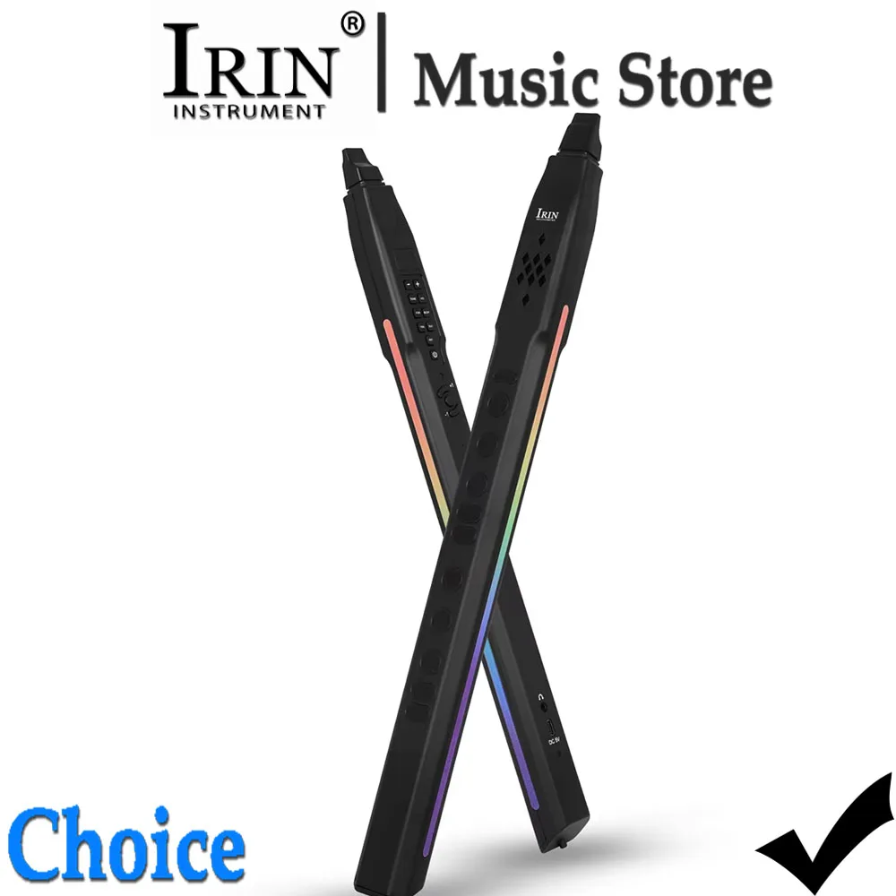 IRIN Mini Electric Saxophone Blowpipe Imitation Flute Clarinet Various Sounds Electronic Saxophone Intelligent Instrument