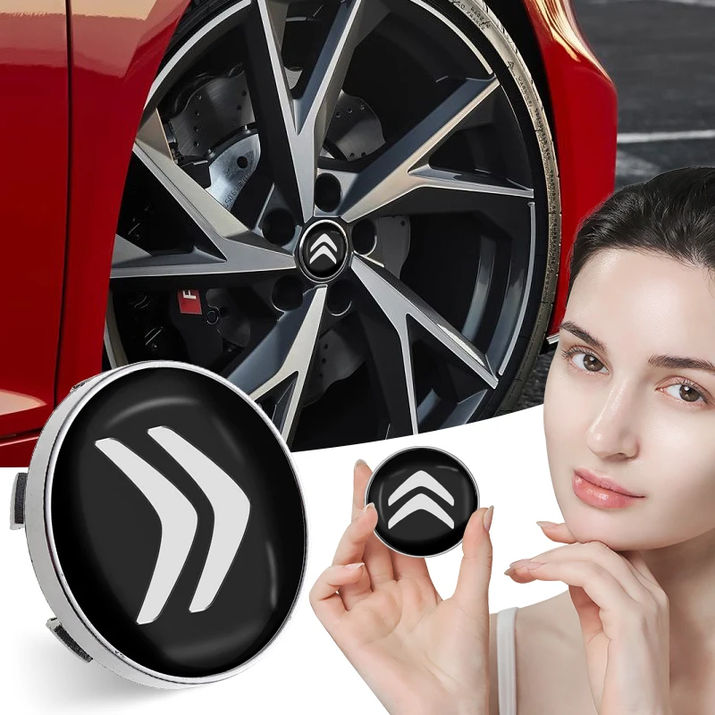 

4PCS Wheel Cover Design Fit Citroen C4 C3 C5 Aircross C1 Berlingo 18 Inch Right＆Left Hubcaps Storm Style Wheel Cover Accessories
