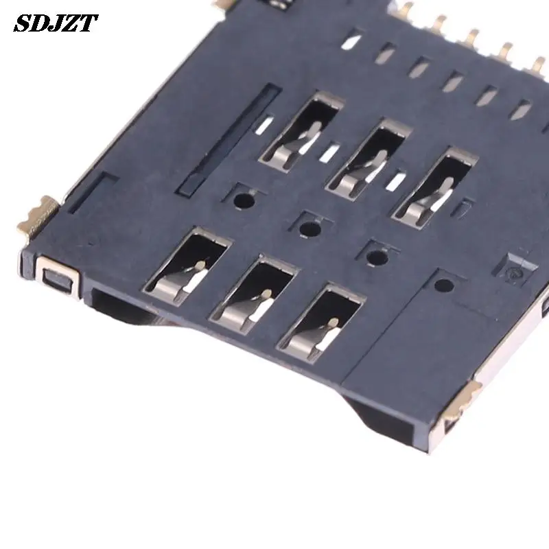 MUP-C792 Original Micro SIM Card Connector Patch Self-piercing 6 +1 P SIM Card Slot Socket