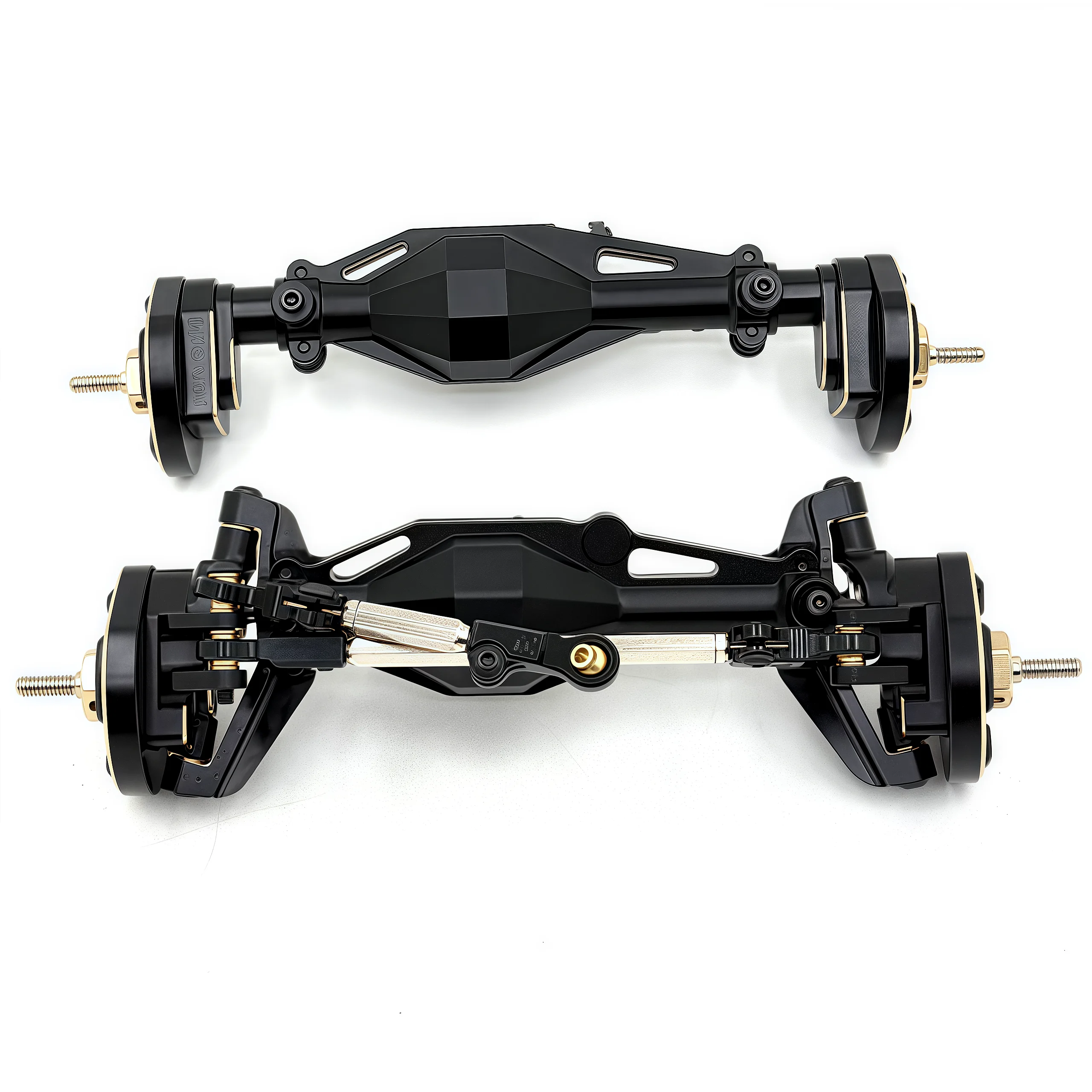 1/12 RC Crawler Metal Front Rear Axle Assembly For MJX H12Y H12Y+ H12P Chassis Weighted Reinforcement Upgrade Accessories