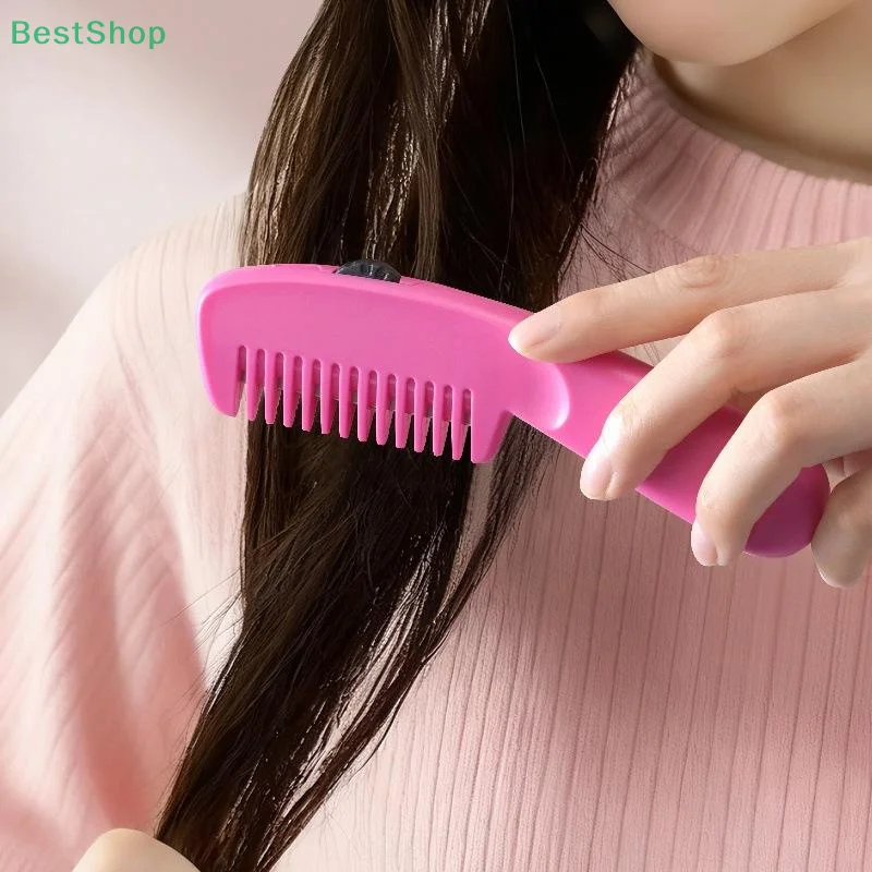 💕 ماكينة قص الشعر 2 في 1، مشط قص الشعر متعدد المستويات قابل للتعديل للفتيات، ملحقات تصفيف قص الشعر التجميلي #2