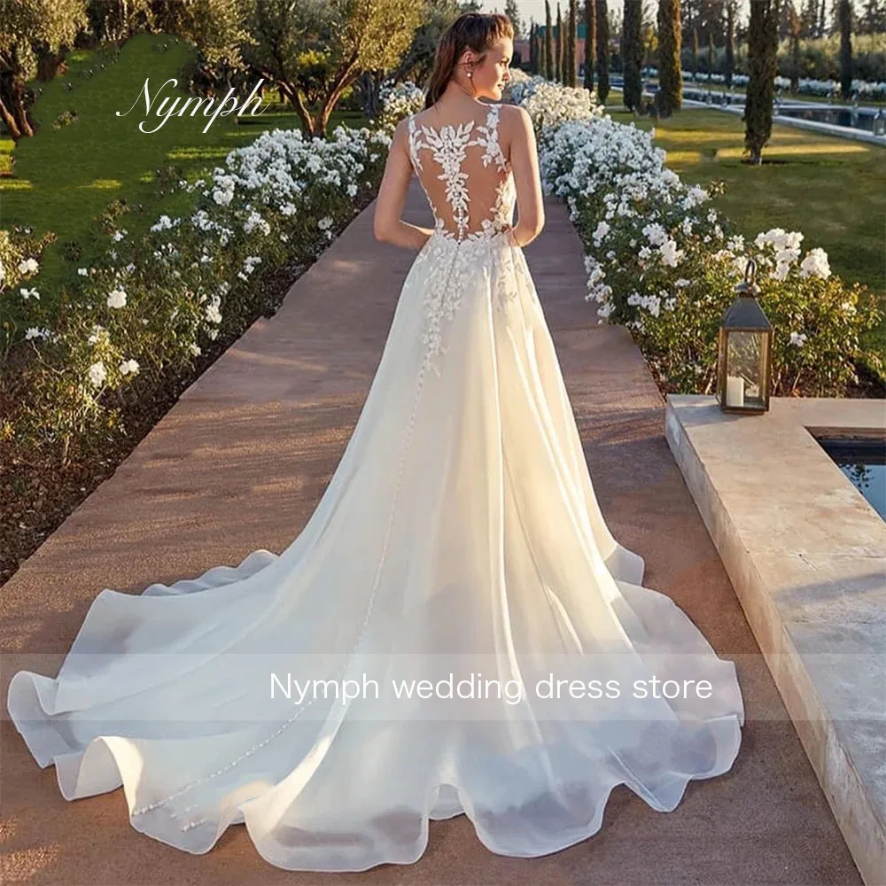 

Customized Lace Applique A line Wedding Dresses Spaghetti Straps Plus Size Sweetheart Bride Dress For Women robe de mariée