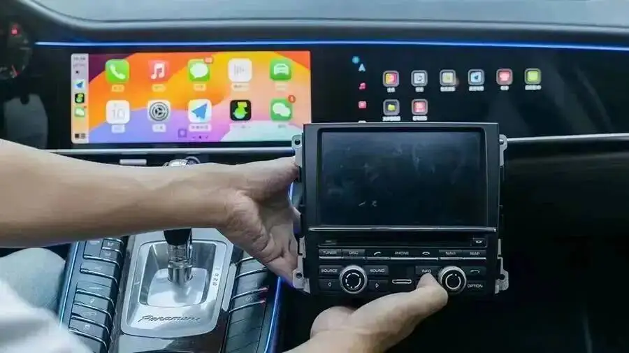 Dual-Screen CarPlay für Porsche Panamera 2010-2017 Intelligentes Navigationssystem GPS Aufgerüstetes Interaktives System – Detail 8