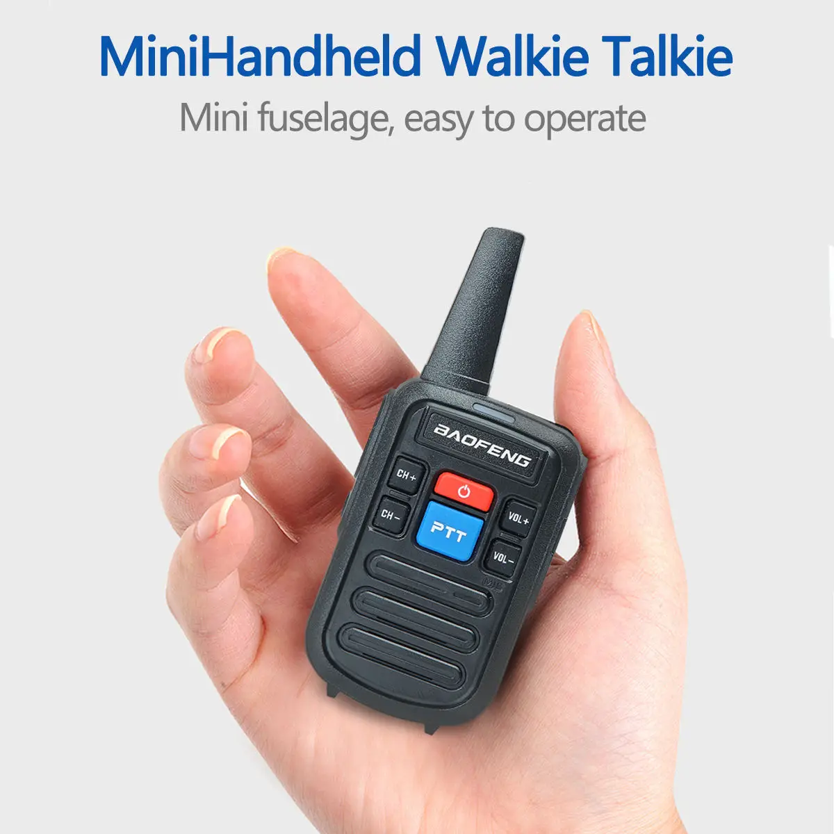 Baofeng BF-C50 Portable Mini Walkie Talkie 2 pcs Kids Ham Radio Comunicador UHF Dual Band Two Way Radio Transceiver