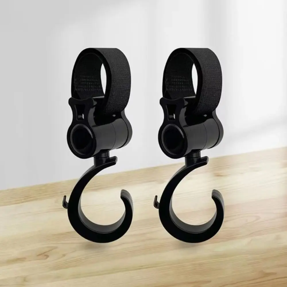 Hanger Large Hook Stroller Hook 360 Rotary Degree Hook Pushchair Hanger Durable Multi-Purpose Stroller Accessories Car Seat