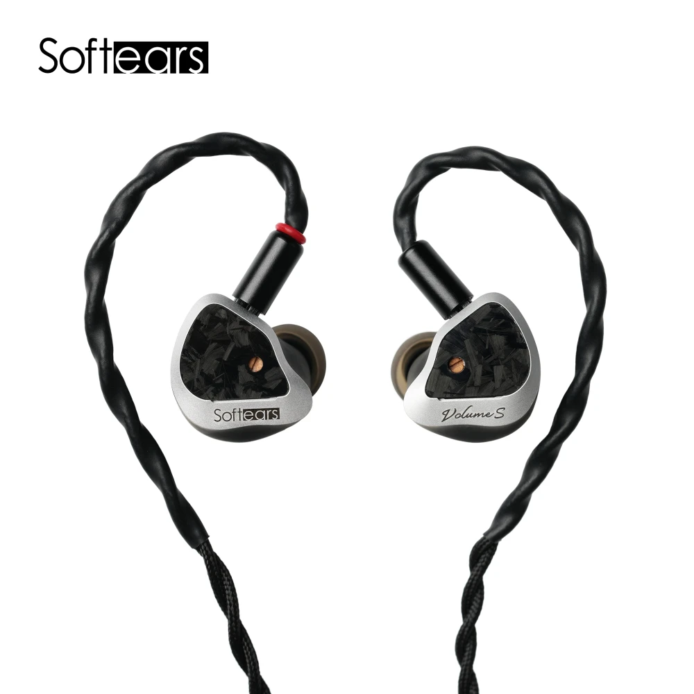 SoftEars Volume S HIFI Monitor IEMS In-Ear Earphones 2DD 2BA Hybrid Drive Headphone Sports Earplug Replaceable Plugs Headse