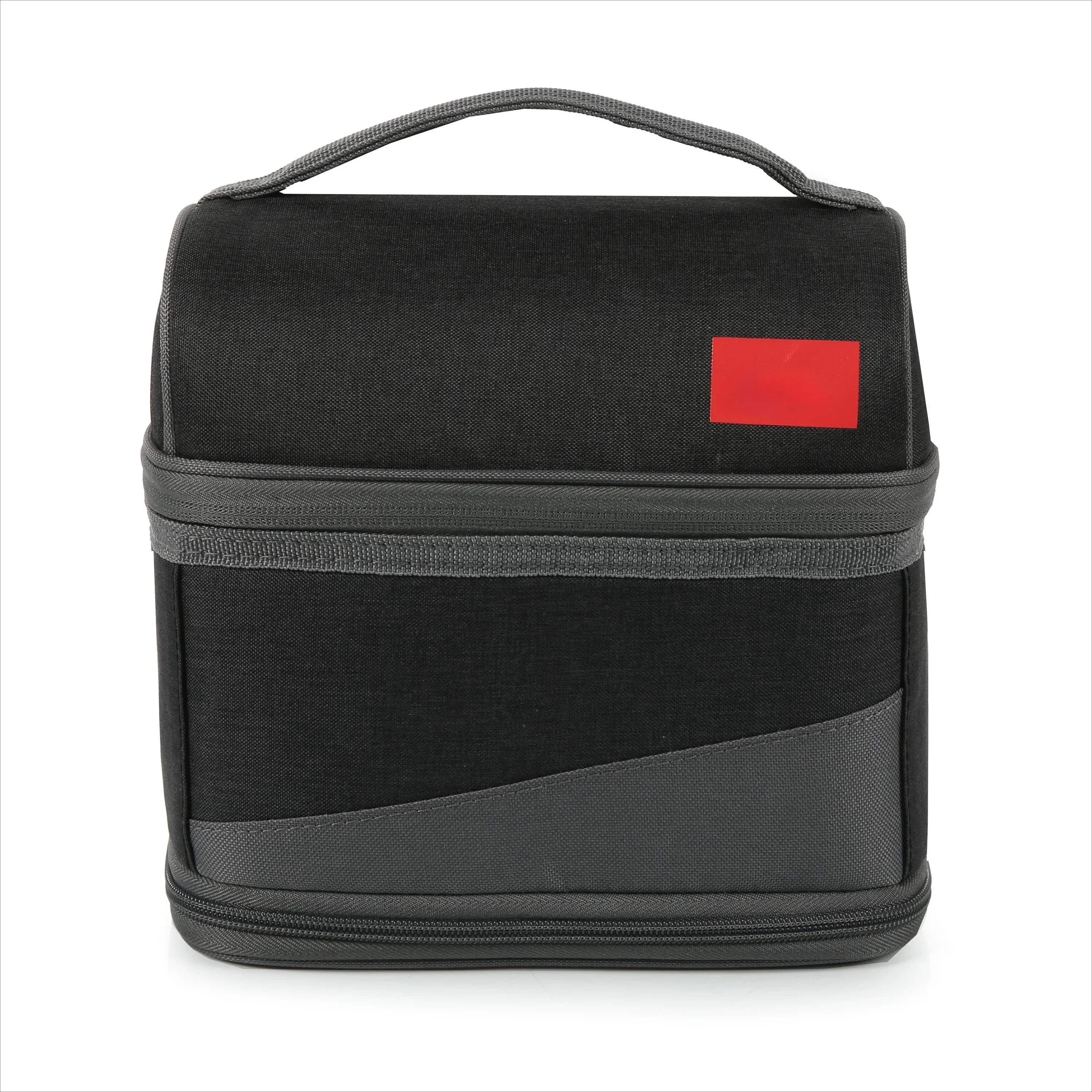 

(2 упаковки) Расширяемый ланч-бокс с пакетным льдом, черная/серая изоляция, устойчивая к запаху