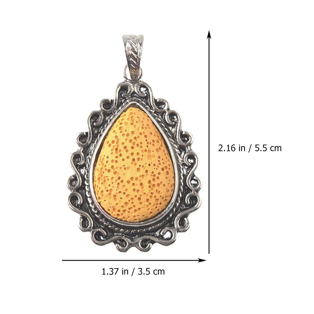 

Drop Pendant Charms Pendants Teardrop Volcanic Stone Ornament Jewelry Making Supplies Jewellery Findings and