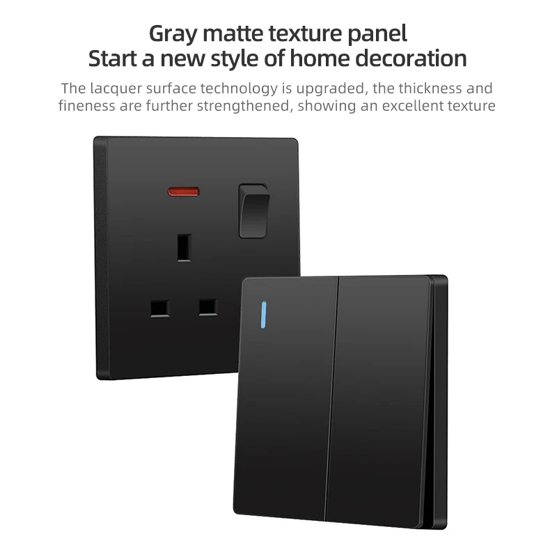 EU Standard Phone Charger 3.1A Type-C Wall Outlet USB Smart Quick Charge Interface Universal Dual Socket Switch Power Socket