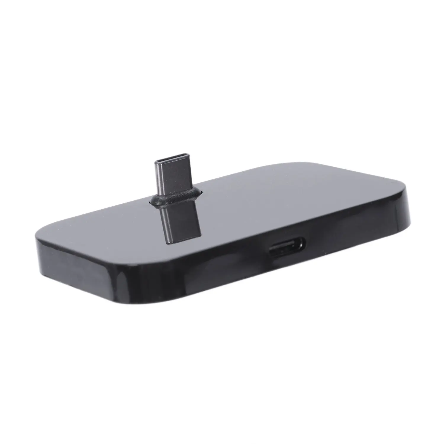 Suporte para carregador de mesa tipo C para celular Estação de acoplamento de carregamento USB-C preto