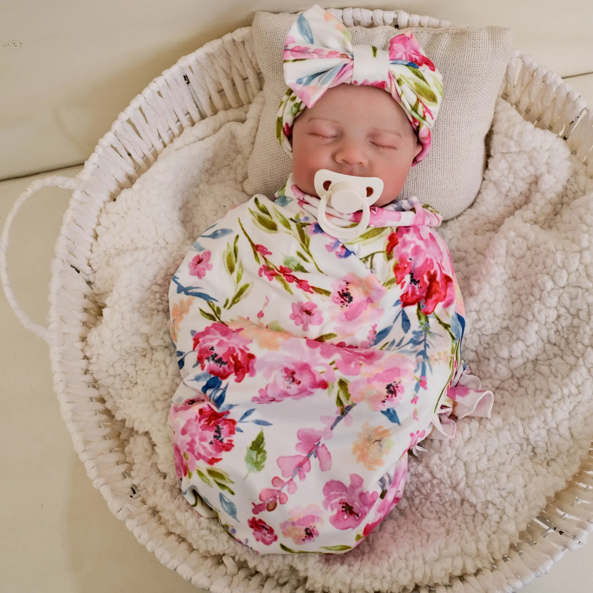 Muñeca realista de silicona hecha a mano para bebé, juguete de recién nacido, regalo de Navidad, acabado pintado, niña y niño