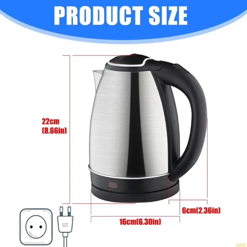 A0NC Electric Kettle 2.0L温水ケトル電気ステンレス鋼ケトルエレクトリック