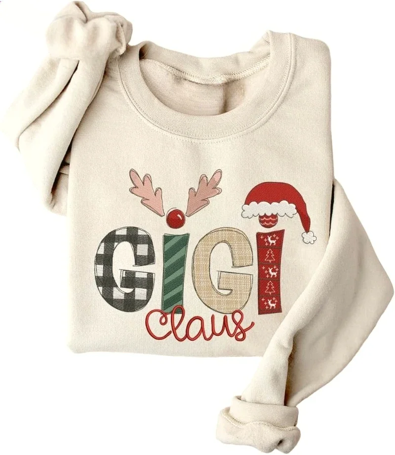 عيد الميلاد كلوز البلوز ماما الجدة جيجي ميمي عرف اسم الهدايا هوديي للنساء سترة ملابس شخصية ملابس ترويجية #4